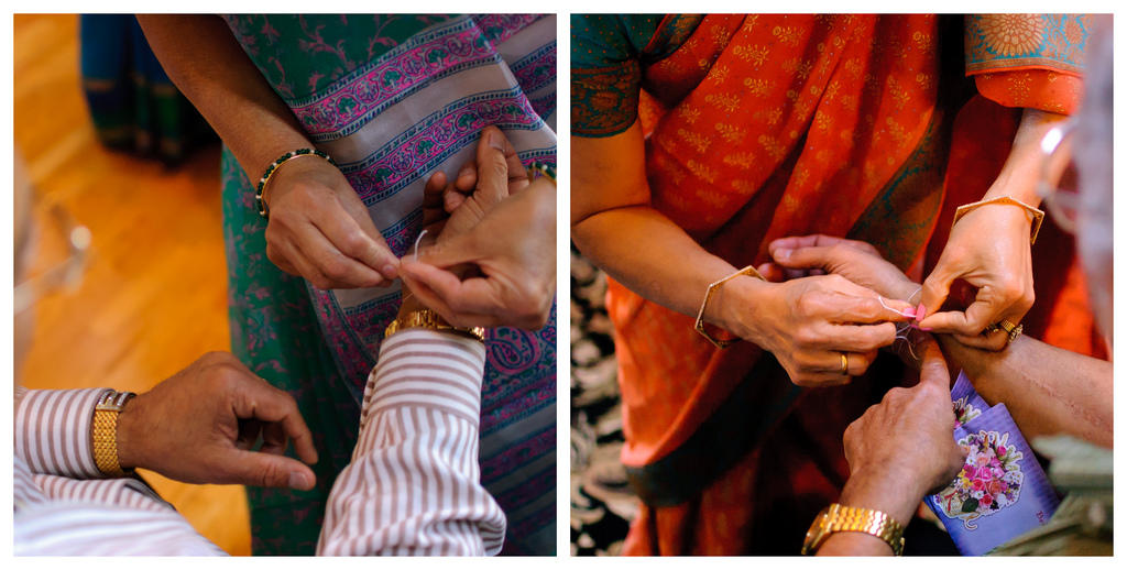 Raksha Bandan ceremony in India.