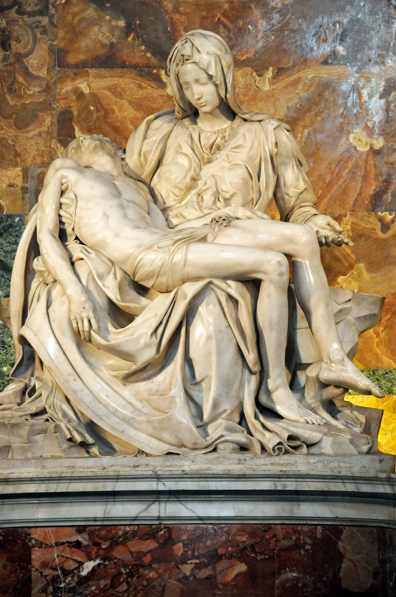 sculpture of pieta at the vatican
