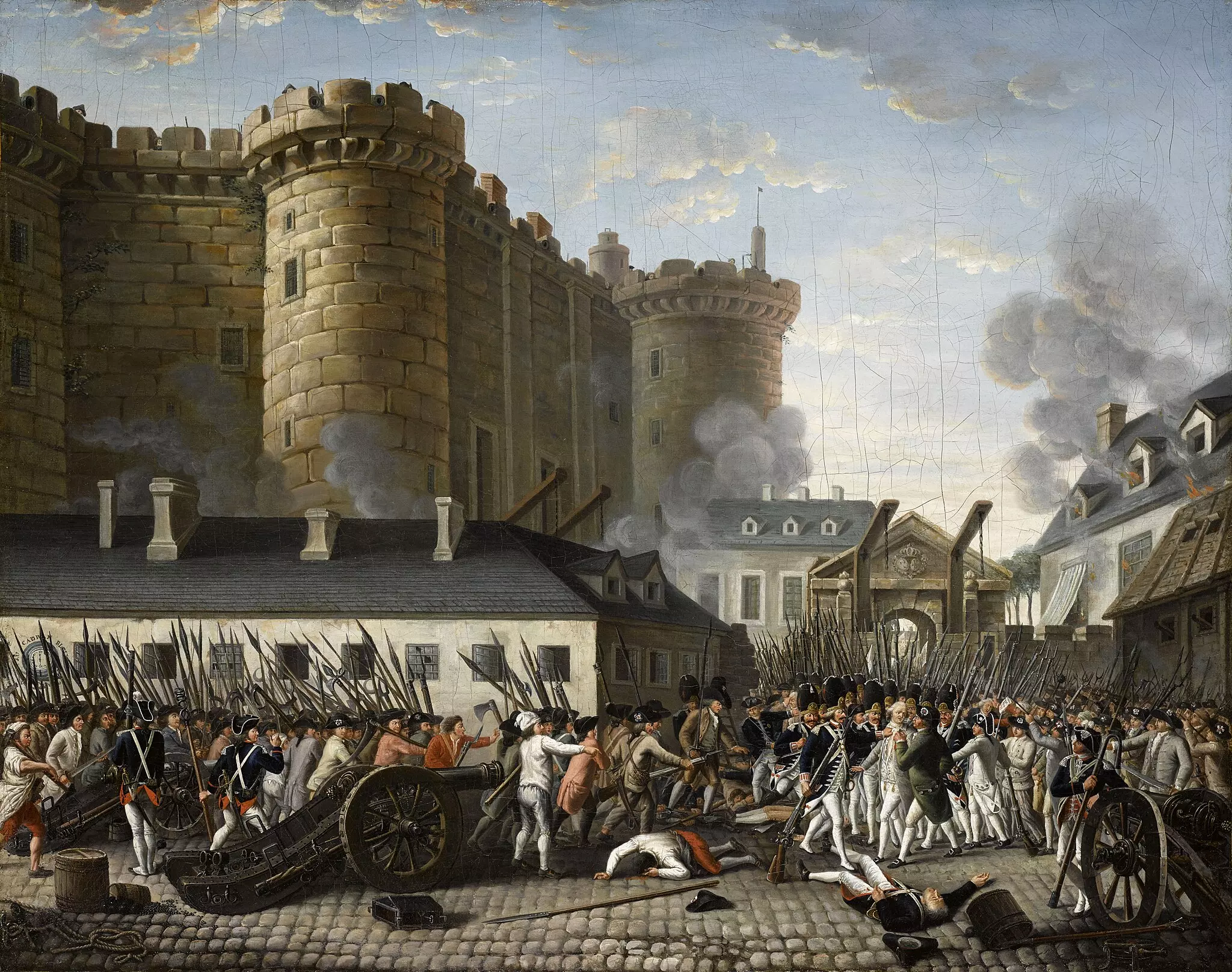 storming of bastille painting